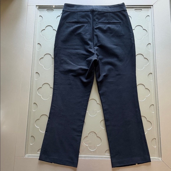 DEREK LAM 10 CROSBY Front Slit Crop Pants Black Size 6 Women’s - Picture 11 of 16